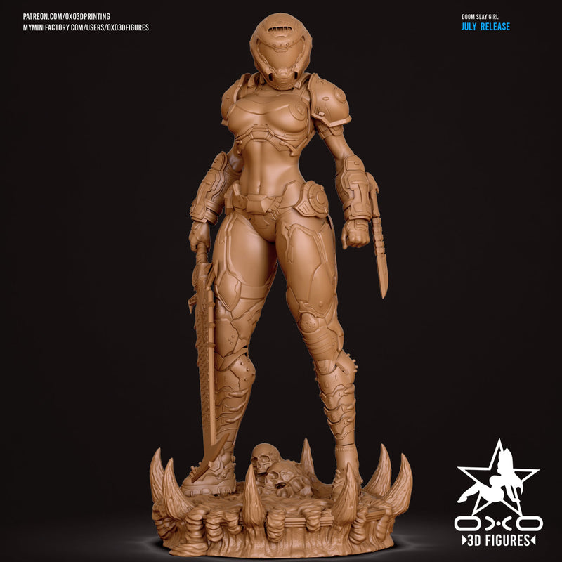 Doom Slayer Girl - Doom: The Dark Ages (SFW/NSFW 18+) - 1:10 Scale