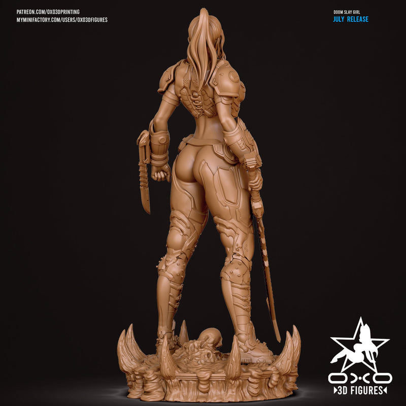 Doom Slayer Girl - Doom: The Dark Ages (SFW/NSFW 18+) - 1:10 Scale