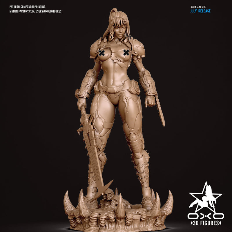 Doom Slayer Girl - Doom: The Dark Ages (SFW/NSFW 18+) - 1:10 Scale