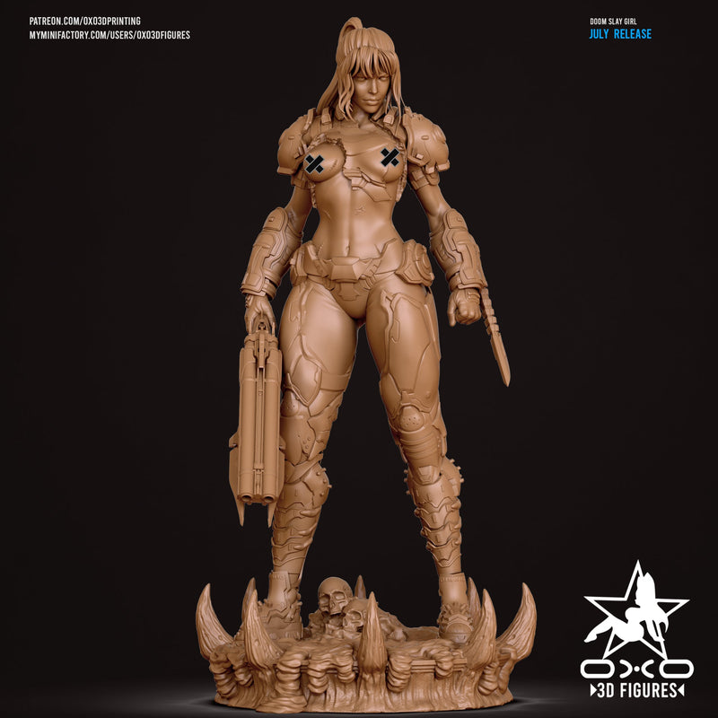 Doom Slayer Girl - Doom: The Dark Ages (SFW/NSFW 18+) - 1:10 Scale