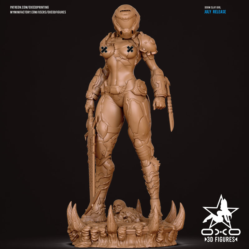 Doom Slayer Girl - Doom: The Dark Ages (SFW/NSFW 18+) - 1:10 Scale