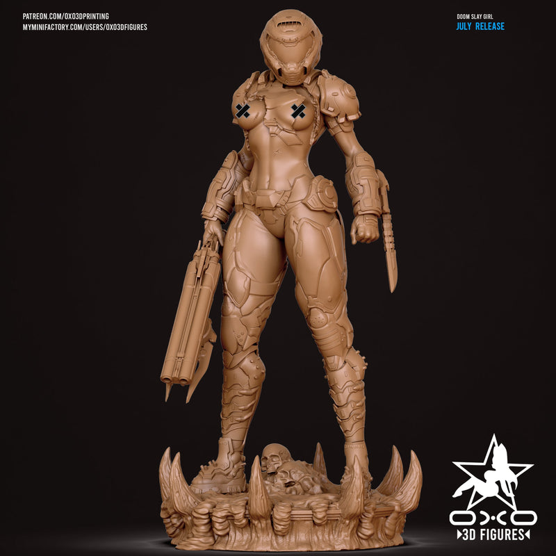 Doom Slayer Girl - Doom: The Dark Ages (SFW/NSFW 18+) - 1:10 Scale