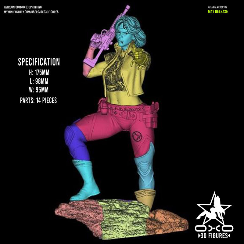 Natasha Kernesky - Mechwarrior (SFW/NSFW 18+ Only) - 1:10 Scale