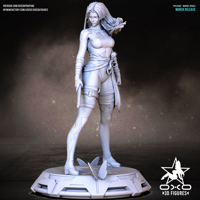 Psylocke  - Marvel Comics (SFW/NSFW 18+ Only) - 1:10 Scale