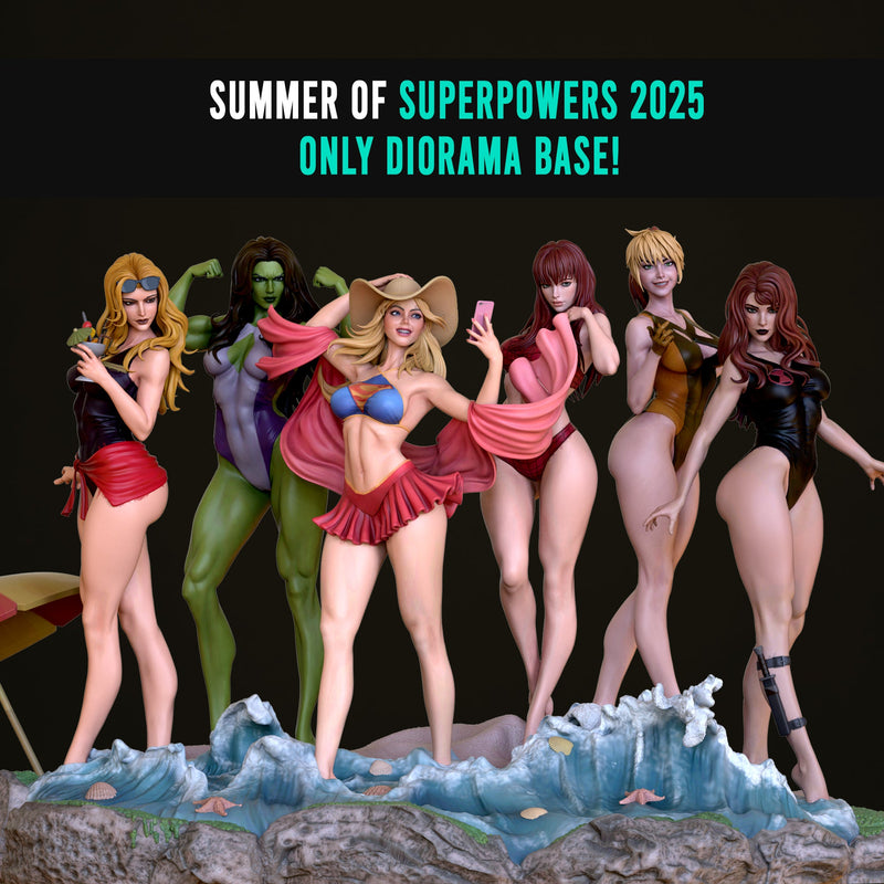 Summer of Powers - Swimsuit Edition Diorama (SFW/NSFW 18+) - 1:10 Scale