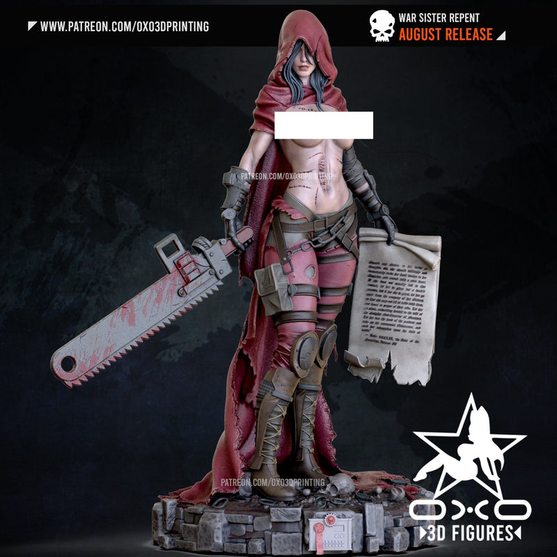War Sister REPENT - Lovemace  - (SFW/NSFW 18+) 1:10 Scale