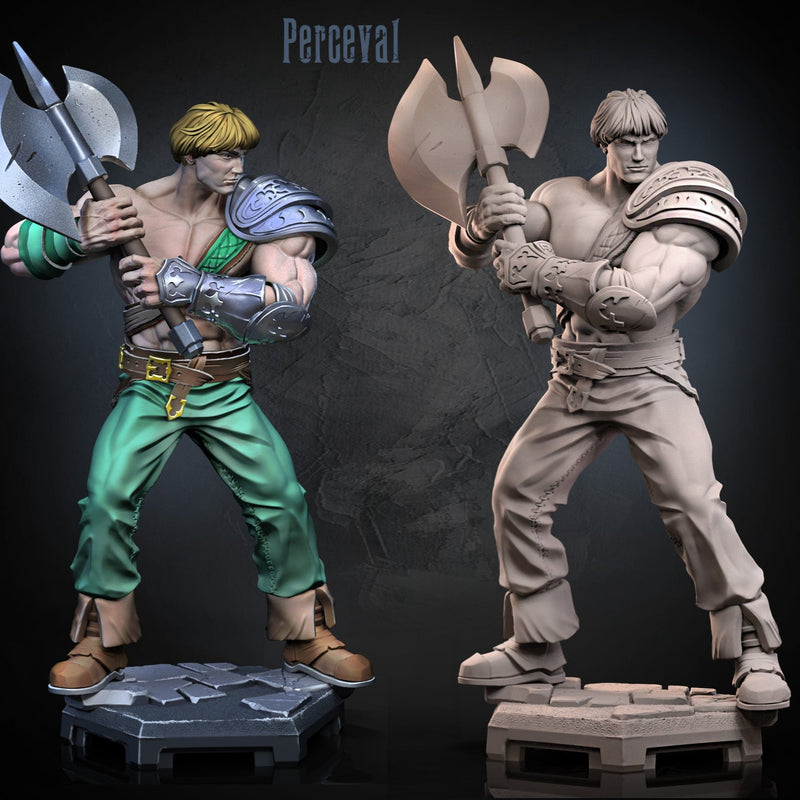 Perceval - Knights of the Round Arcade Inspired Miniature