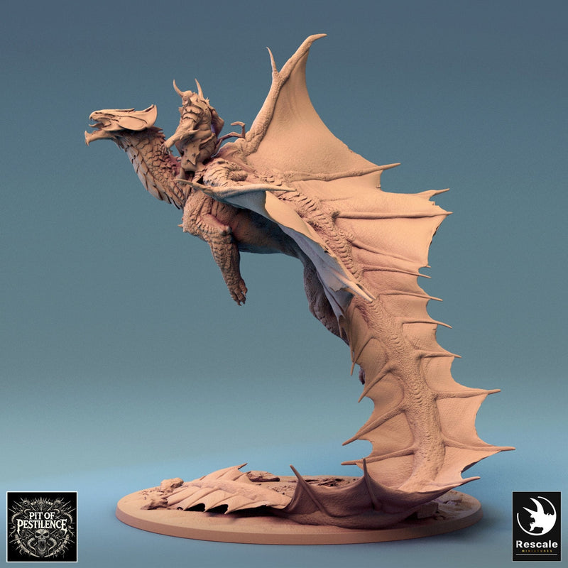Legendary Metallic Brass Dragon - Take Off