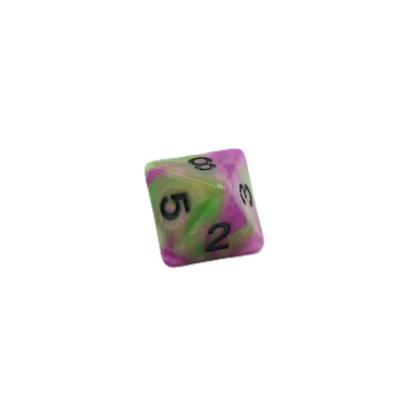 Poison Petals - 7 Piece DnD Dice Set | Acrylic RPG Gaming Dice