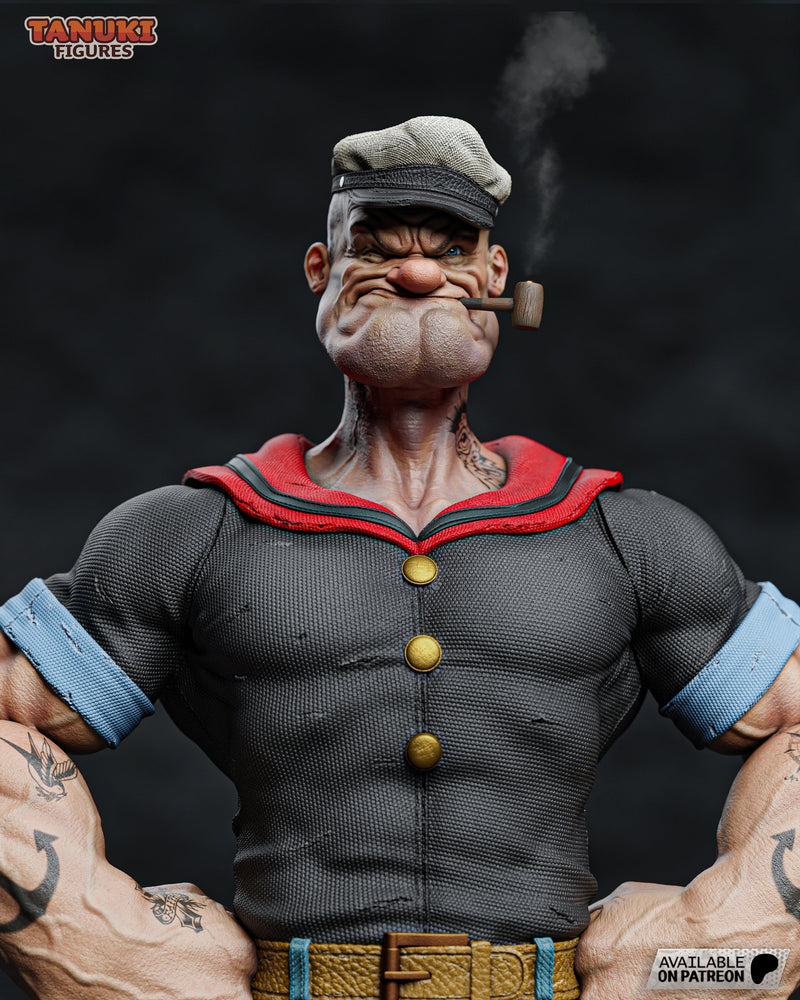 Popeye - 1:6 Scale Figure & Bust