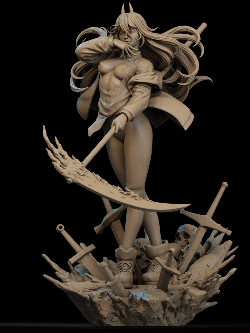 Power - Chainsawman  (SFW/NSFW 18+ Only) - 1:6, 1:9 Scale Figures & Bust