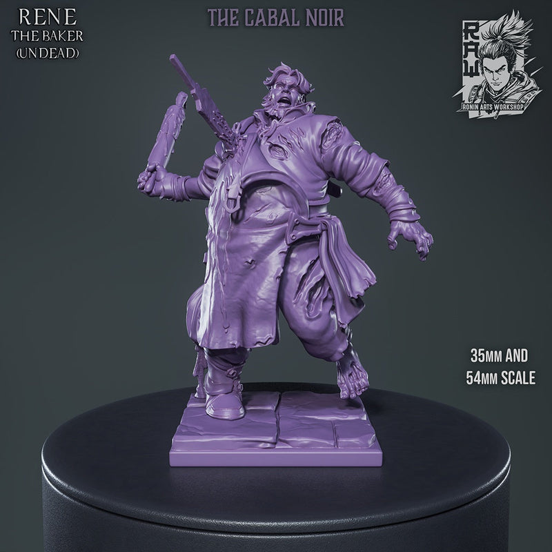 Rene the Baker – Human & Undead Villager NPC – Miniature