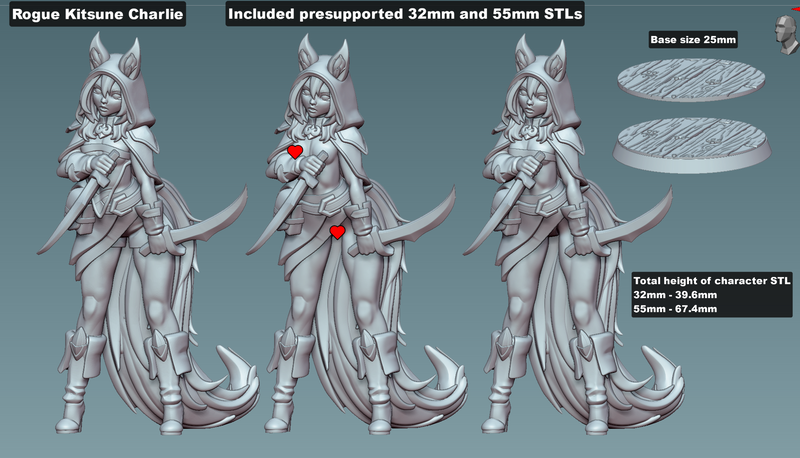 Kitsune Rogue - Charlie (NSFW/SFW 18+)