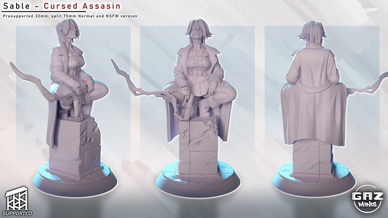 Sable - Cursed Assassin (SFW/NSFW 18+ Only)