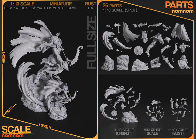 Alleria Windrunner - Warcraft - 1:10 Scale, 75mm & Bust