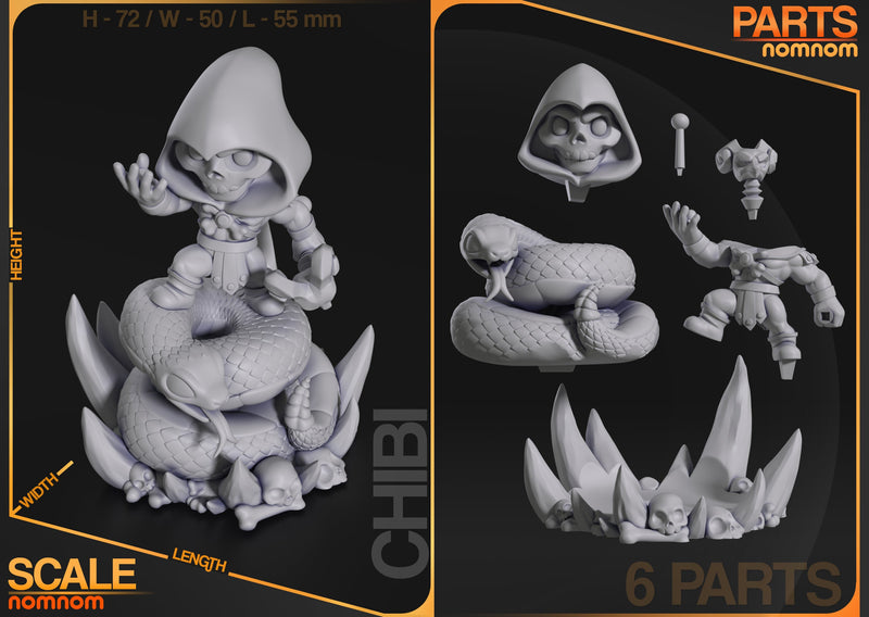 Chibi Skeletor - Masters of the Universe