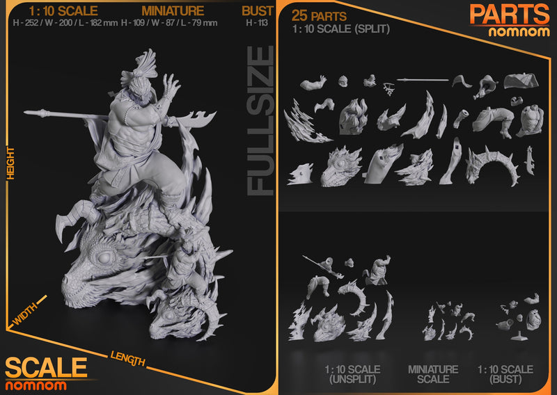 Ganondorf - Legend of Zelda -  1:10 Scale, 75mm & Bust