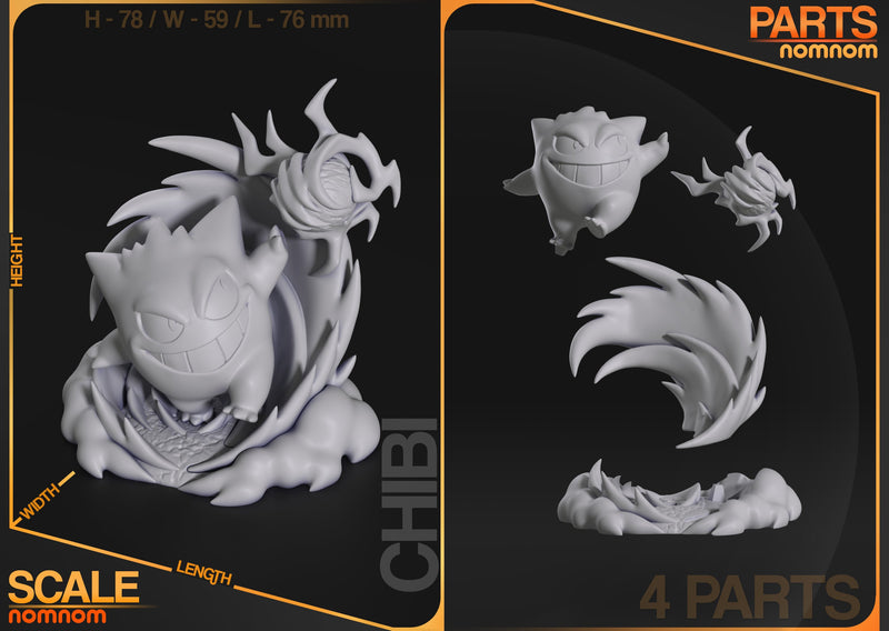 Chibi Gengar - Pocket Monsters