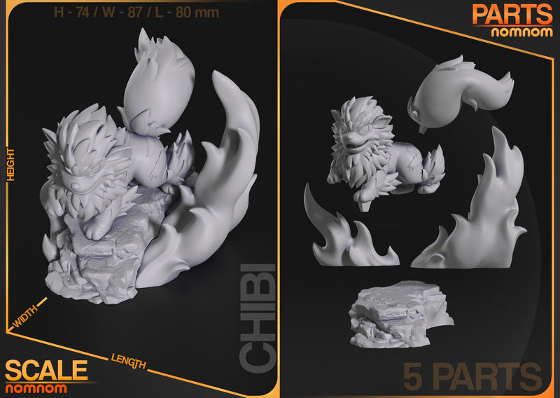 Chibi Arcanine - Pocket Monsters