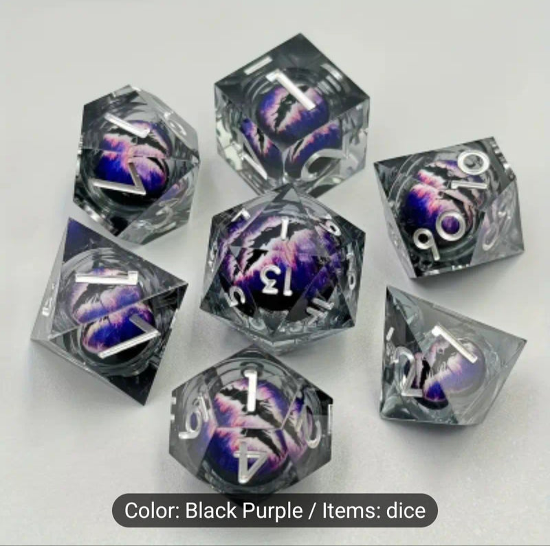 Set Of 7pcs New Dragon King's Eye Multi-sided Dice