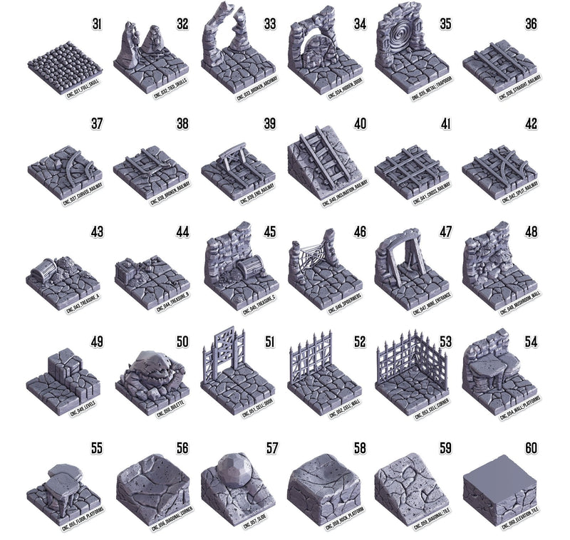 Death X Tiles - Caves & Caverns Set