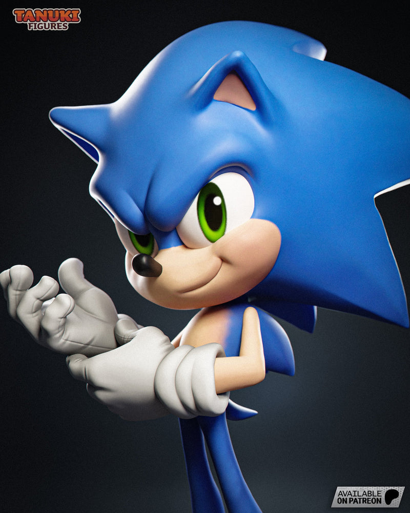 Toon Sonic - Sonic the Hedgehog  - 1:12 Scale