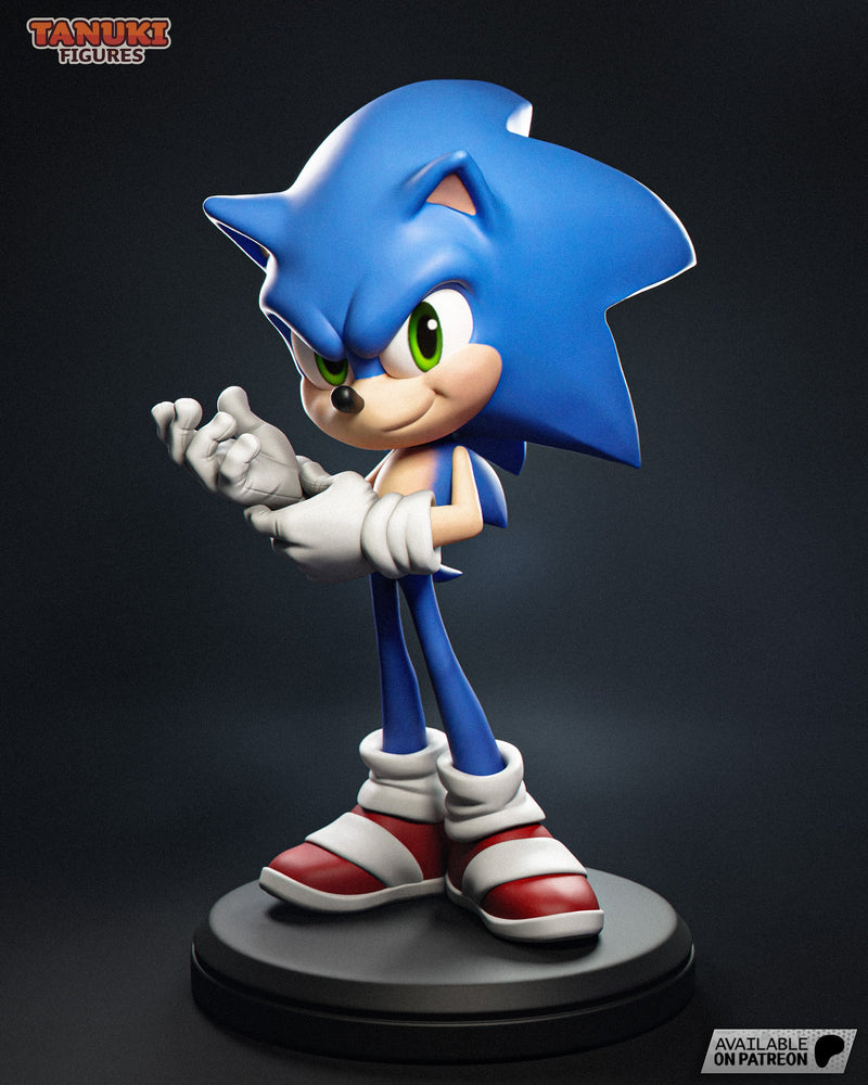 Toon Sonic - Sonic the Hedgehog  - 1:12 Scale