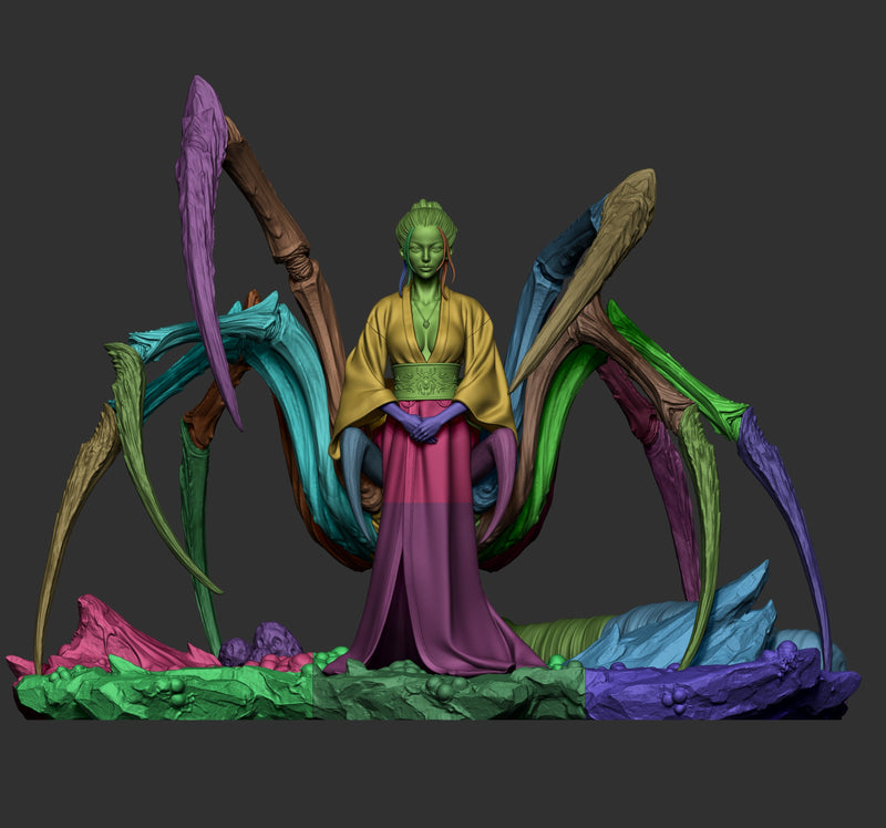Spider Queen - CA3D Original Art (SFW/NSFW 18+ Only) - 1:6 Scale Figure