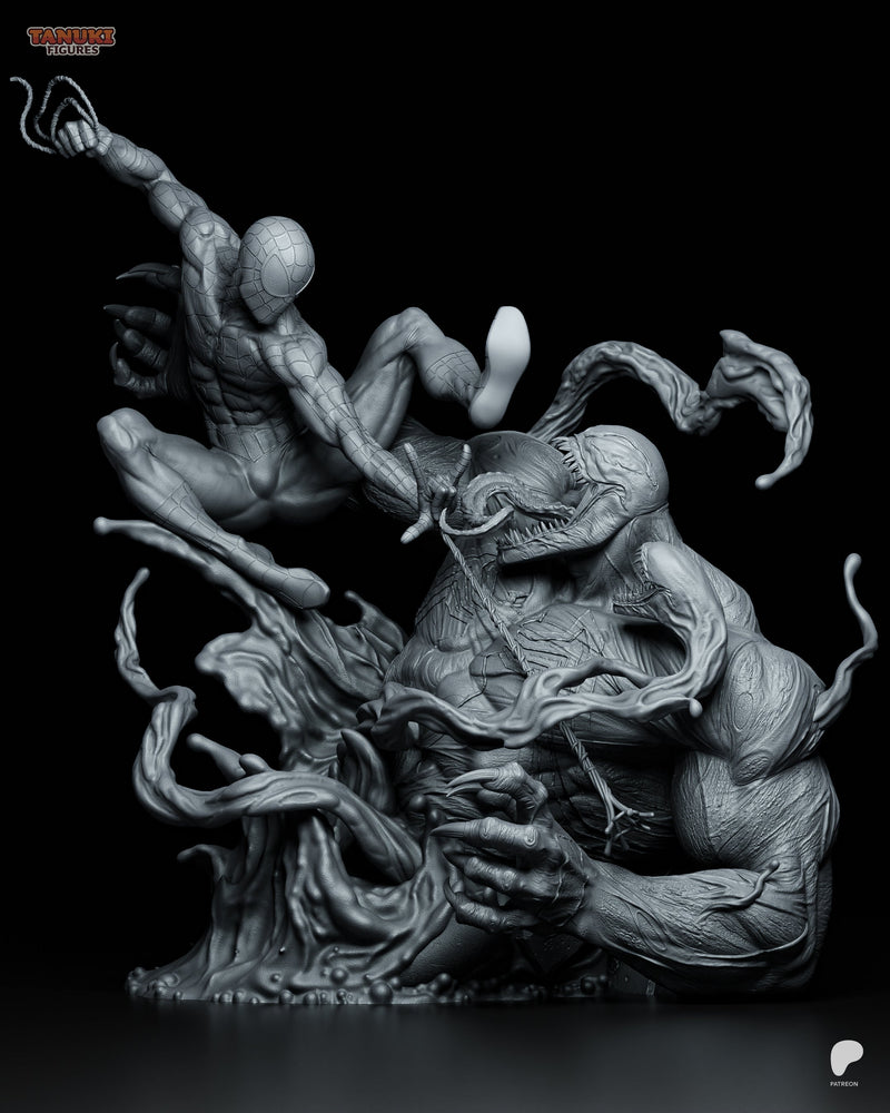 Spiderman X Venom - Marvel Comics - 1:6 Scale, Busts