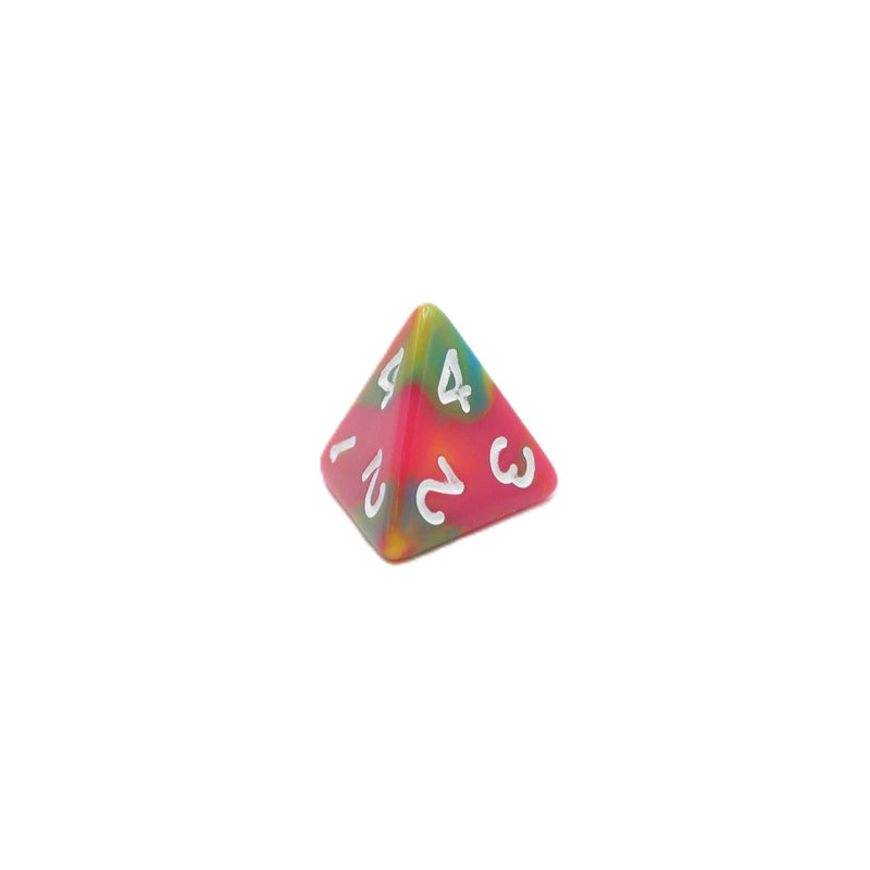 Spiral Lollipop - 7 Piece DnD Dice Set | Acrylic RPG Gaming Dice