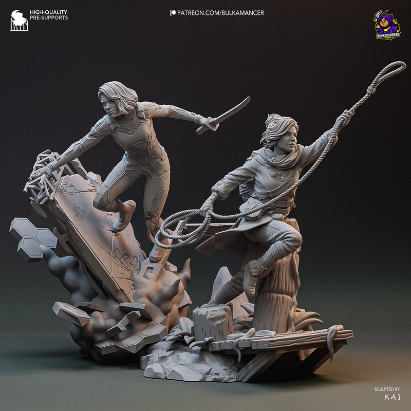 Zoe & Mio Diorama - Split Fiction - 1:8 Scale Figure