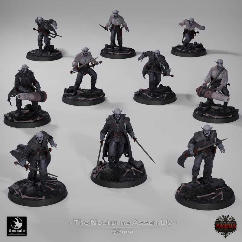 Nocturne Assembly – Vampiric Thrall Soldiers – Miniatures
