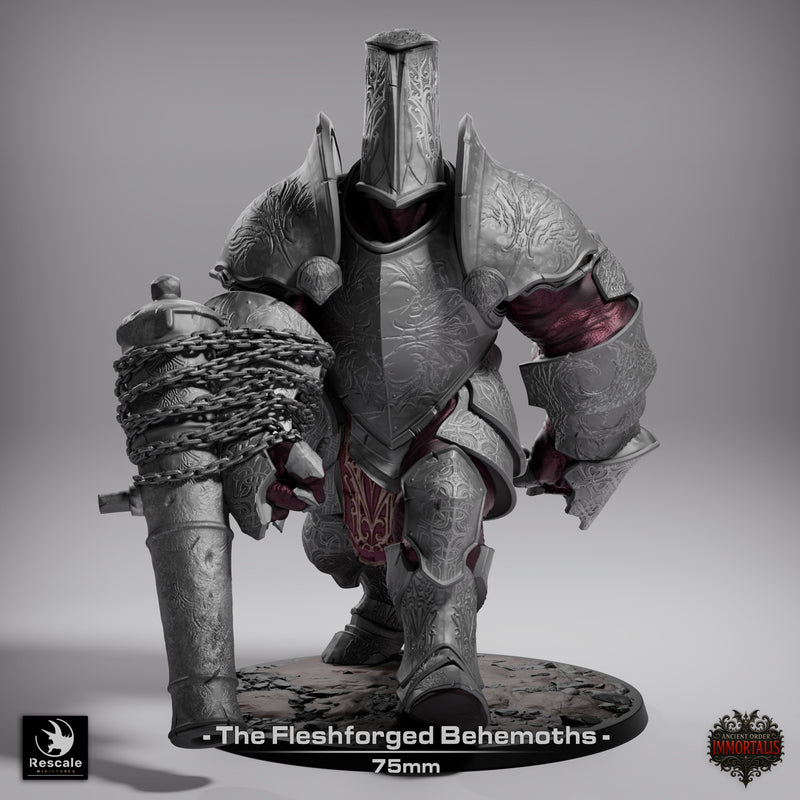 Fleshforged Behemoth – Armor-Flesh Golem Hybrid – Miniature