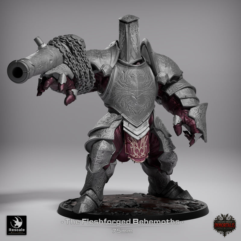Fleshforged Behemoth – Armor-Flesh Golem Hybrid – Miniature