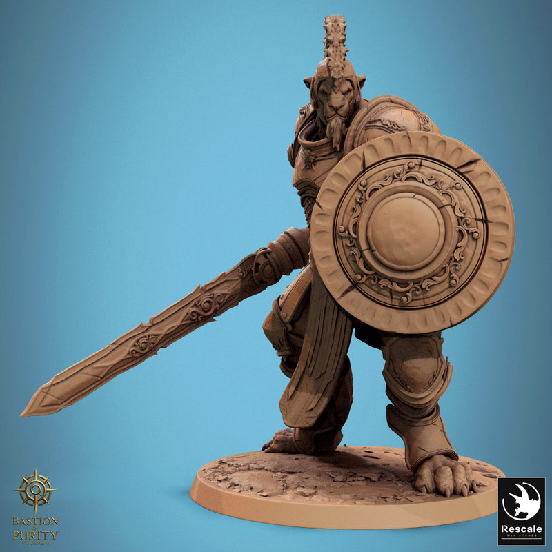 Leonin Triad - Tabaxi Champion Miniatures