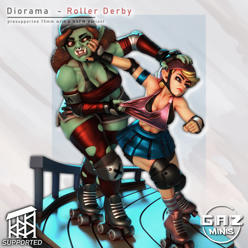 Roller Derby Diorama 75mm Scale (NSFW/SFW 18+)