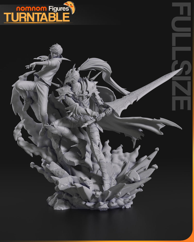 Sung Jinwoo X Igris - Solo Leveling - 75mm, 1:10 Scale, Bust