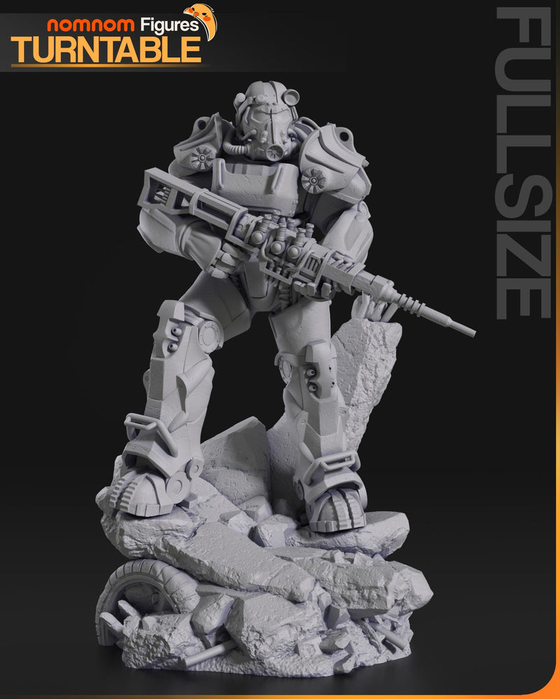 T-60 Armor - Fallout - 1:10 Scale, 75mm, Bust