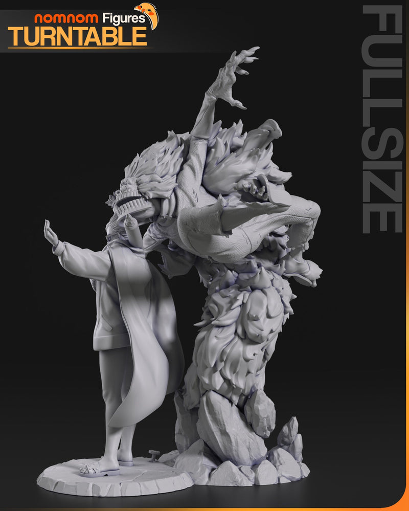 Seiko & Granny "Seiko Okarun" - Dandadan - 75mm, 1:10 Scale, Bust