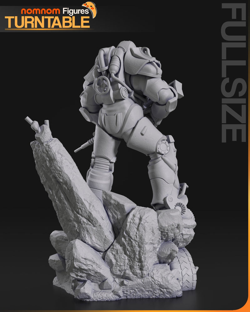 T-60 Armor - Fallout - 1:10 Scale, 75mm, Bust