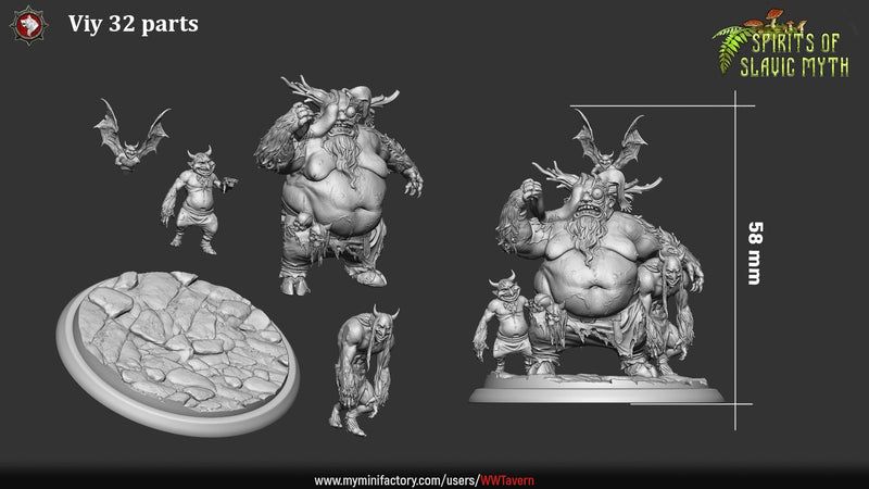 Viy – Slavic Demon Lord Miniature