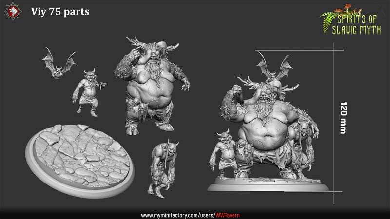 Viy – Slavic Demon Lord Miniature