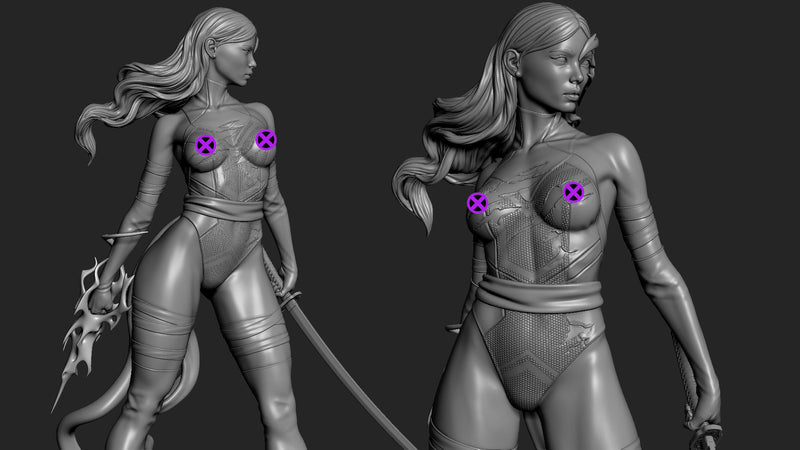 Psylocke  - Marvel Comics (SFW/NSFW 18+ Only) - 1:8 Scale Figure