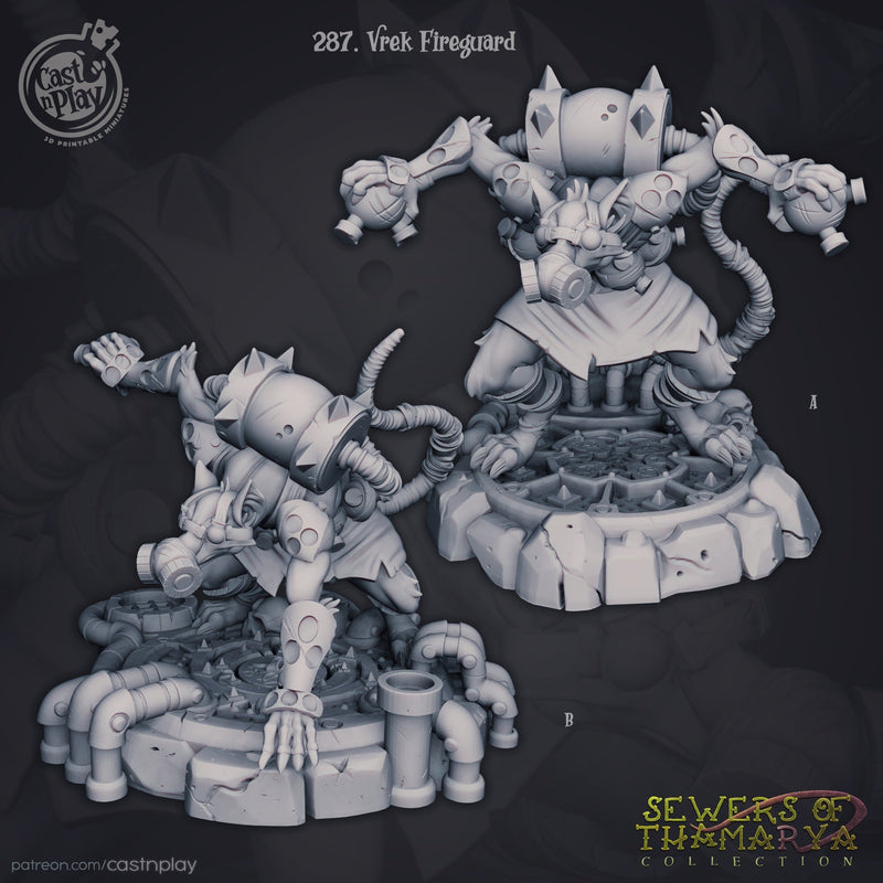 Vrek Fireguard – Sewer Pyromancer Miniature Set