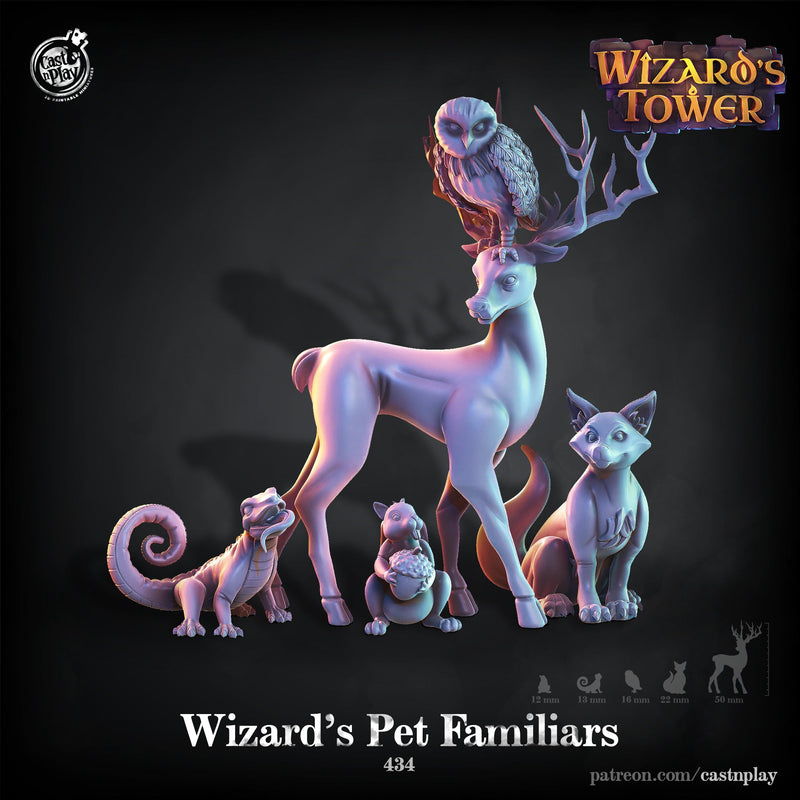 Wizard's Pet Familiars – Animal Companion Miniature Set