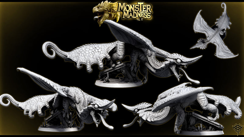 Agamaleos – Chameleos-Inspired Trickster Wyvern – Monster Madness Vol 2 Miniature