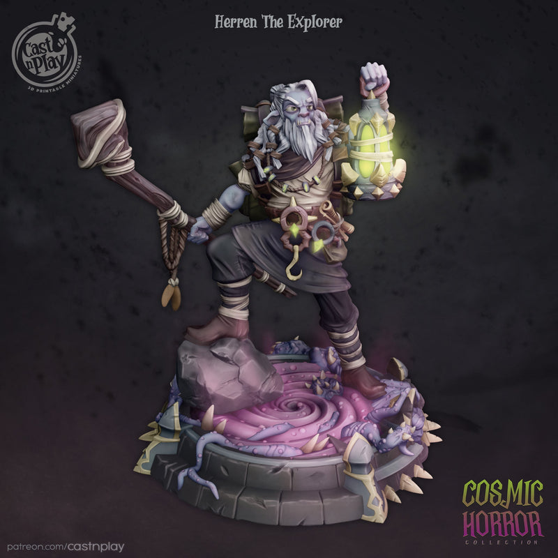 Herren the Explorer – Firbolg Druid Miniature