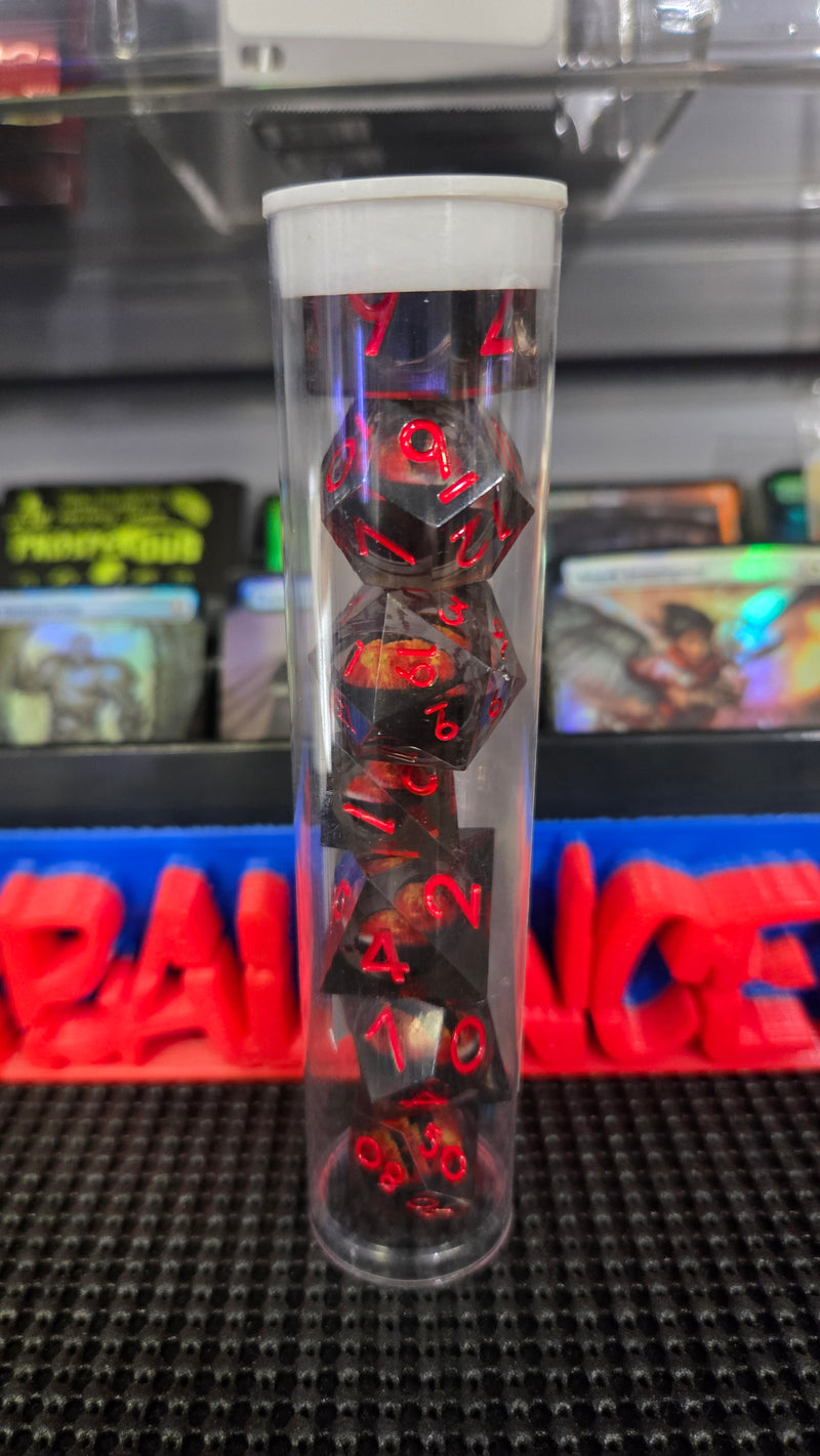 Set Of 7pcs Dragon Eye Multi-sided Dice (Multiple Colors)