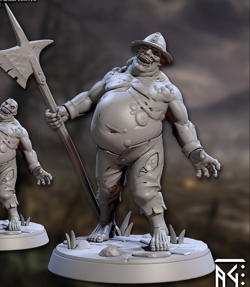Bloated Zombie – Dungeons & Dragons Monster – Resin Tabletop Miniature