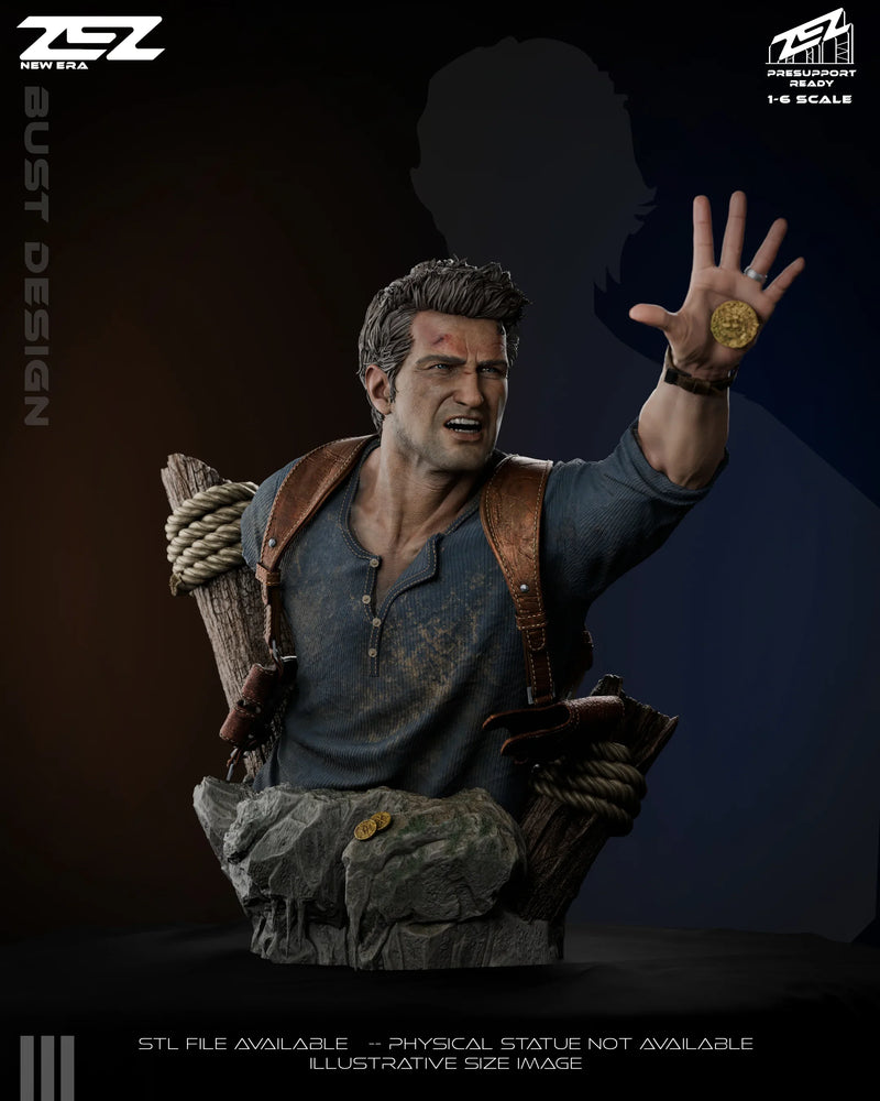 Nathan Drake - Uncharted - 1:6 Scale, Bust